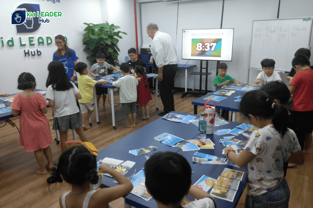 Workshop tiếng Anh trẻ em tại Kid Leader Hub Quận 7 với hơn 20 học sinh tham gia