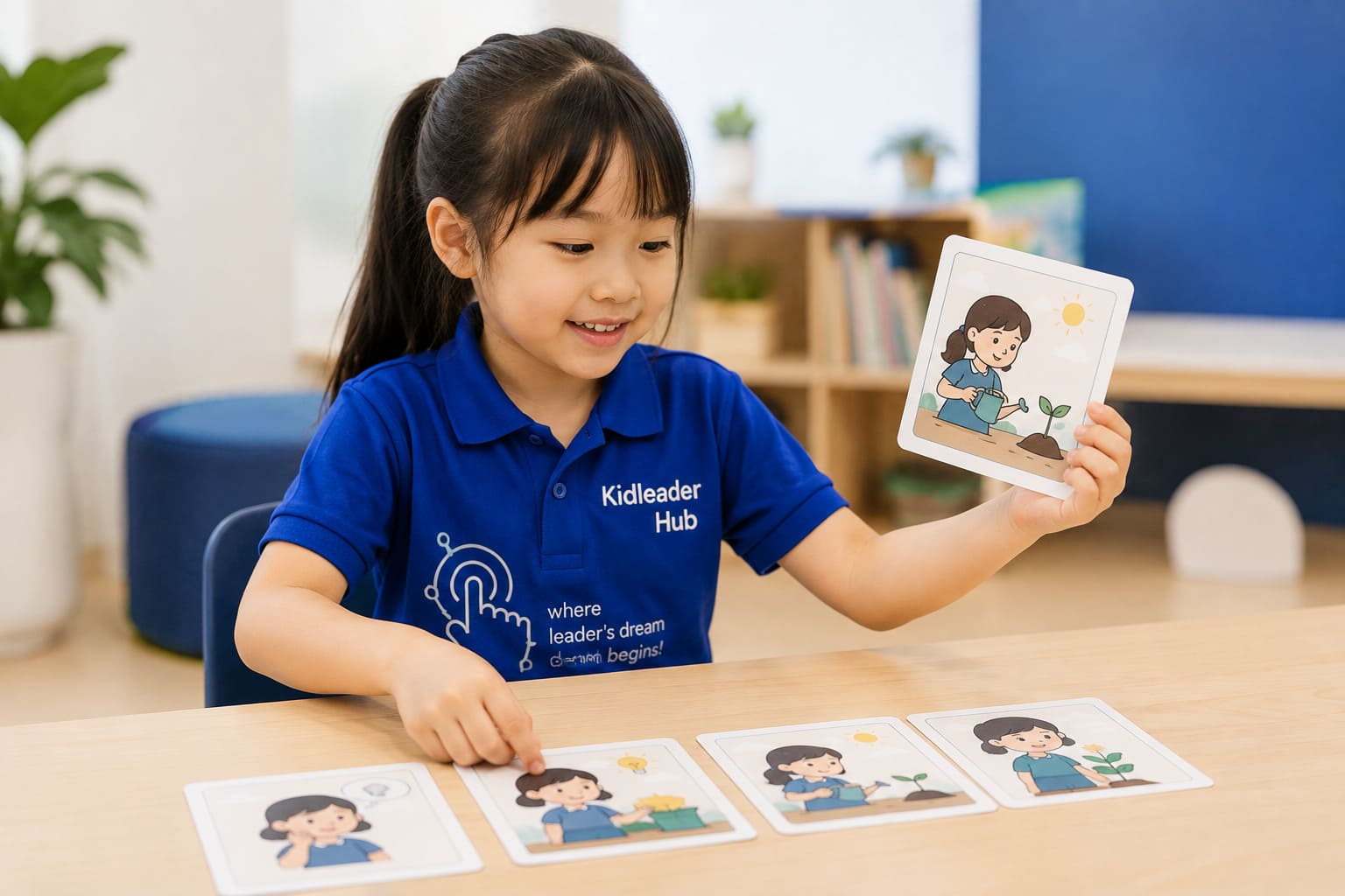 Trẻ học kể chuyện qua tranh minh họa