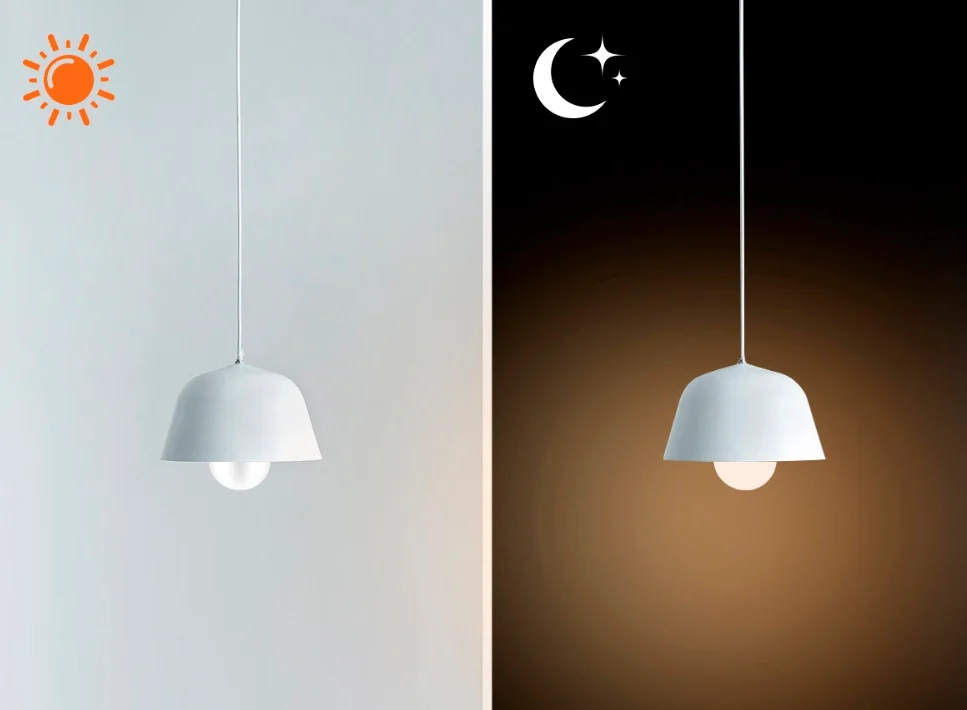 Bóng đèn tắt khi trời sáng và bật khi trời tối